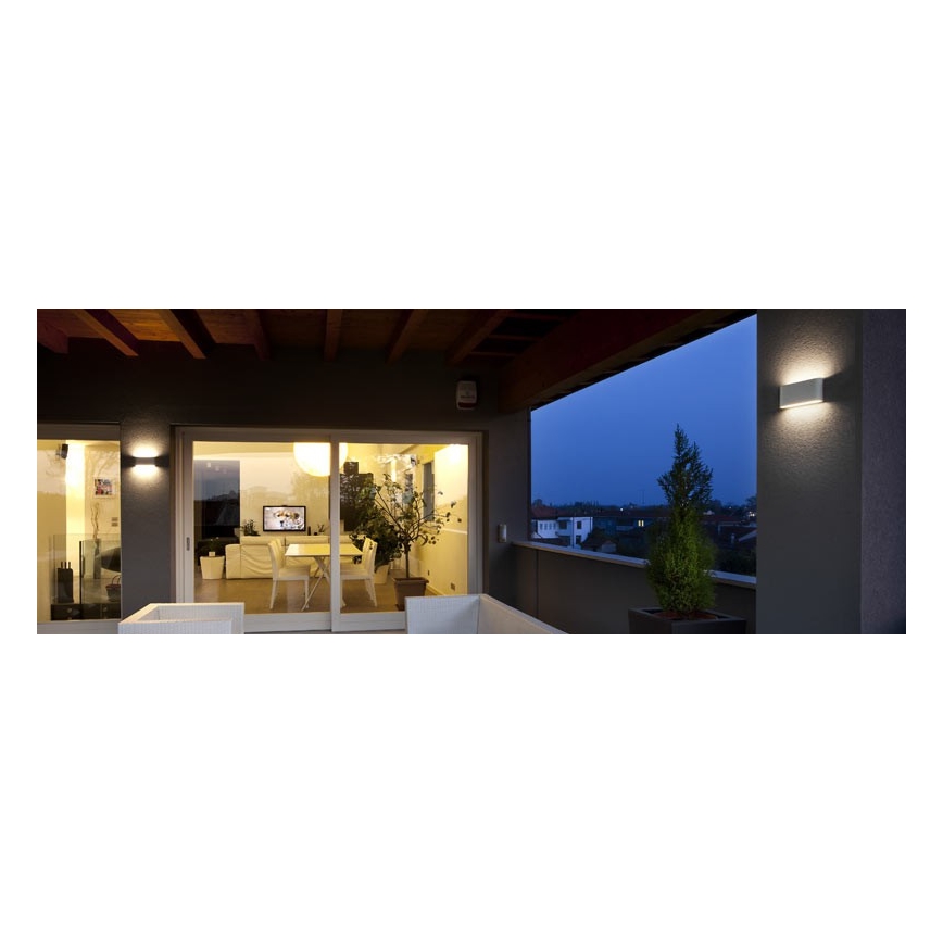 Redo 90451 - LED zunanja stenska svetilka KLIPPE LED/24W/230V 3000K IP54 bela