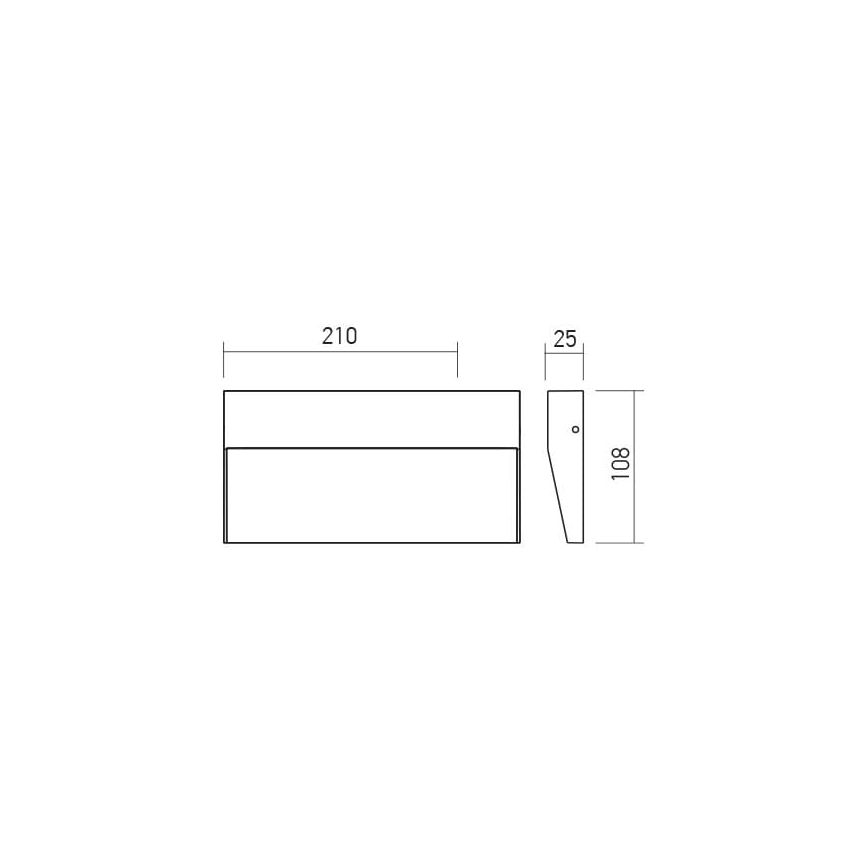 Redo 90481 - LED Zunanja stenska svetilka LANDER LED/6W/230V IP54 antracit