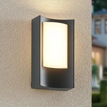 Redo 90483 - LED Zunanja stenska svetilka WARP LED/8W/230V 3000K IP44 antracit