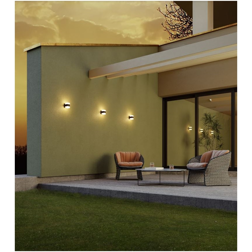 Redo 90492 - LED Zunanja stenska svetilka TOK LED/14,8W/230V IP44 antracit
