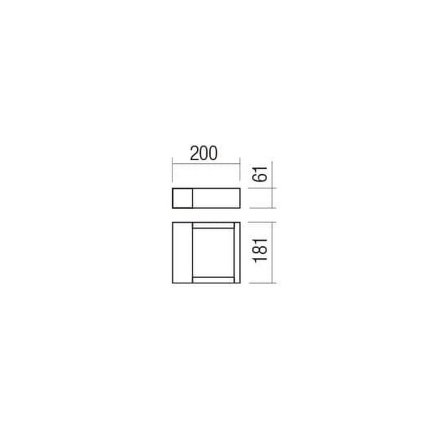 Redo 90508 - LED Zunanja stenska svetilka WALD LED/10W/230V IP65 antracit