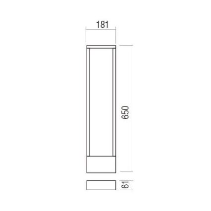 Redo 90509 - LED Zunanja svetilka WALD LED/10W/230V IP65 antracit