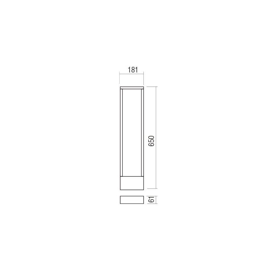 Redo 90509 - LED Zunanja svetilka WALD LED/10W/230V IP65 antracit
