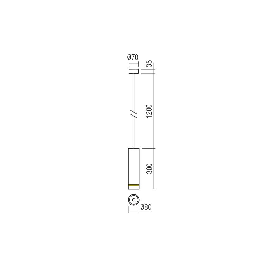 Redo 90515 - LED Zunanja viseča svetilka KLOU LED/9W/230V IP54 rjava