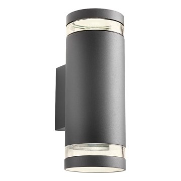 Redo 90518 - Zunanja stenska svetilka CARGO 2xGU10/28W/230V IP54 antracit