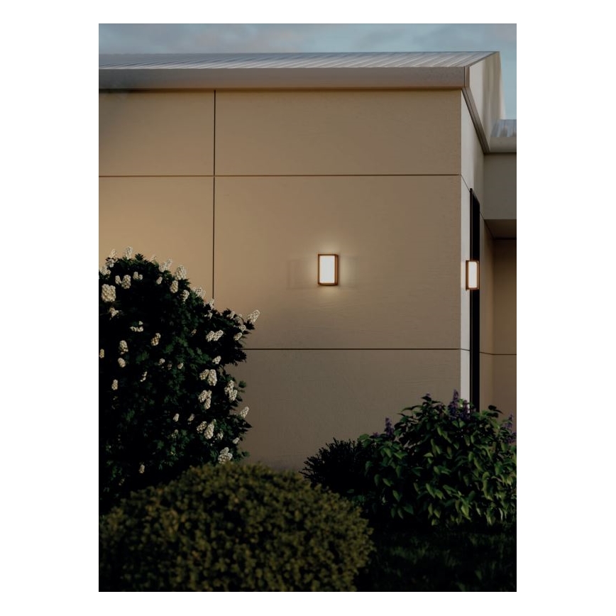 Redo 90534 - LED Zunanja stenska svetilka QUADRIS LED/12W/230V IP54 rjava