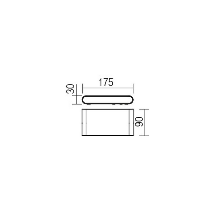 Redo 9054 - LED Zunanja stenska svetilka POCKET LED/13W/230V IP54 antracit