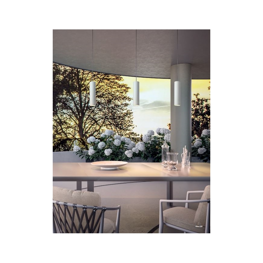 Redo 90570 - LED Zunanja viseča svetilka KLOU LED/9W/230V IP54 bela