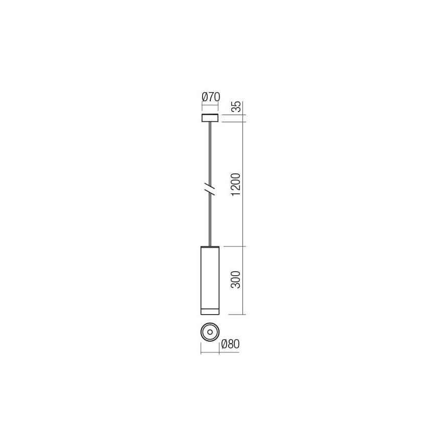 Redo 90571 - LED Zunanja viseča svetilka KLOU LED/9W/230V IP54 antracit