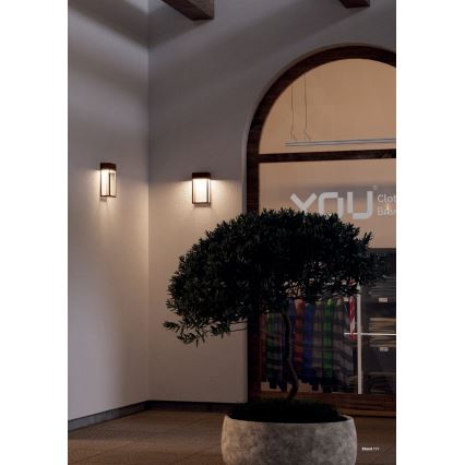 Redo 90604 - LED zunanja stenska svetilka STAND LED/20W/230V 3000K CRI 90 IP65 rjava