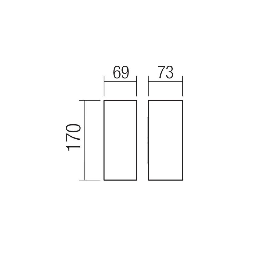 Redo 90635 - LED Zunanja stenska svetilka SONNY 2xLED/5W/230V 2200/3000/4000K IP54 bela