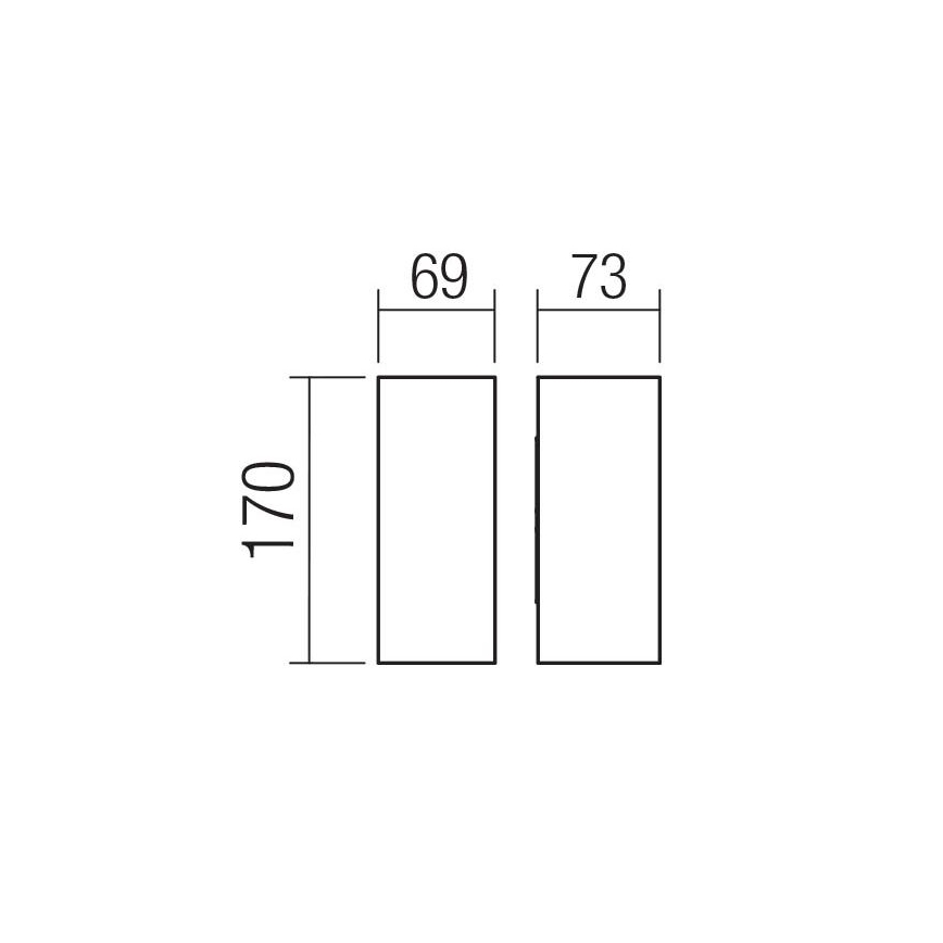 Redo 90636 - LED Zunanja stenska svetilka SONNY 2xLED/5W/230V 2200/3000/4000K IP54 antracit