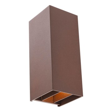 Redo 90637 - LED Zunanja stenska svetilka SONNY 2xLED/5W/230V 2200/3000/4000K IP54 rjava