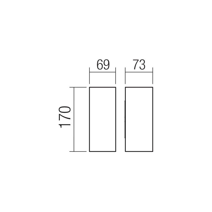 Redo 90637 - LED Zunanja stenska svetilka SONNY 2xLED/5W/230V 2200/3000/4000K IP54 rjava
