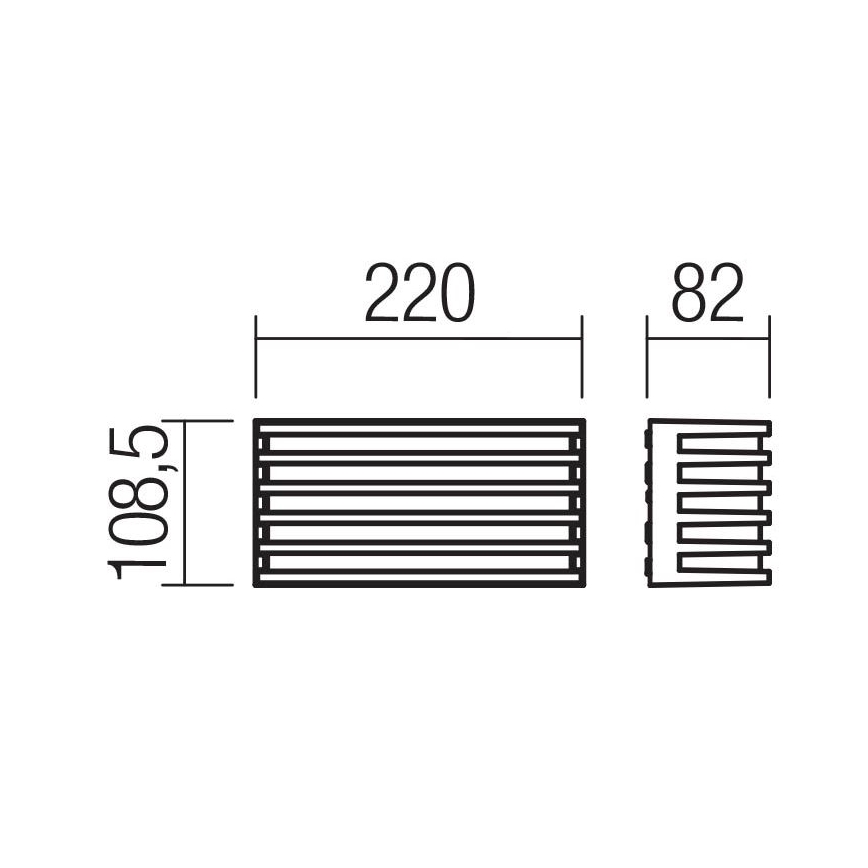 Redo 90638 - LED Zunanja stenska svetilka BLAZE LED/12W/230V 3000K IP54 antracit