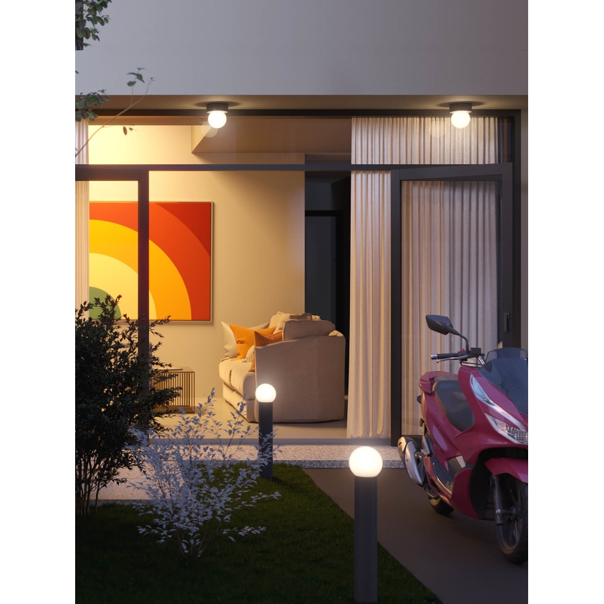 Redo 90643 - Zunanja svetilka BULK 1xE27/28W/230V 80 cm IP44 antracitna