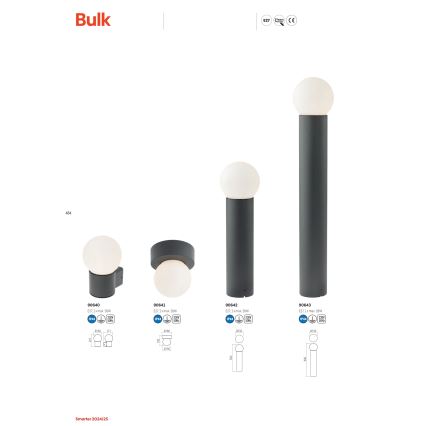 Redo 90643 - Zunanja svetilka BULK 1xE27/28W/230V 80 cm IP44 antracitna