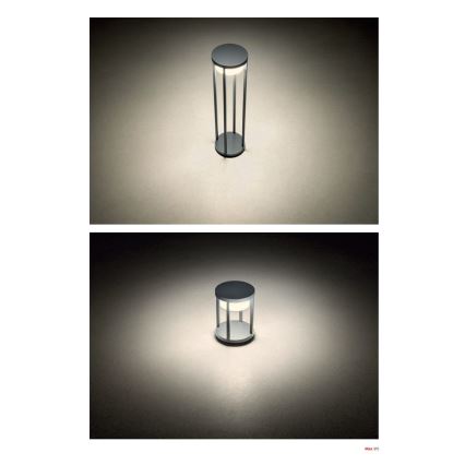 Redo 90676 - LED zunanja svetilka MAX LED/15W/230V 2700K 80 cm IP65 antracit