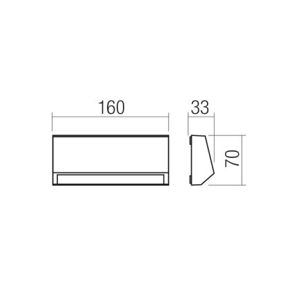 Redo 90679 - Zunanja orientacijska svetilka ANDER LED/3W/230V 3000K IP65 antracit