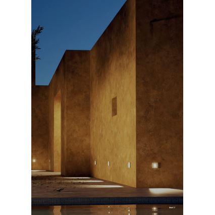 Redo 91195 - LED zunanja orientacijska svetilka BAST LED/2,5W/230V 3000K CRI 90 IP65 siva