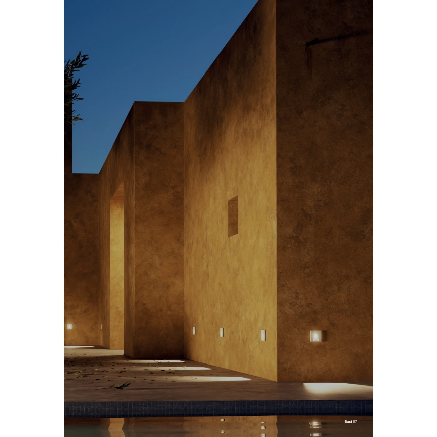 Redo 91195 - LED zunanja orientacijska svetilka BAST LED/2,5W/230V 3000K CRI 90 IP65 siva