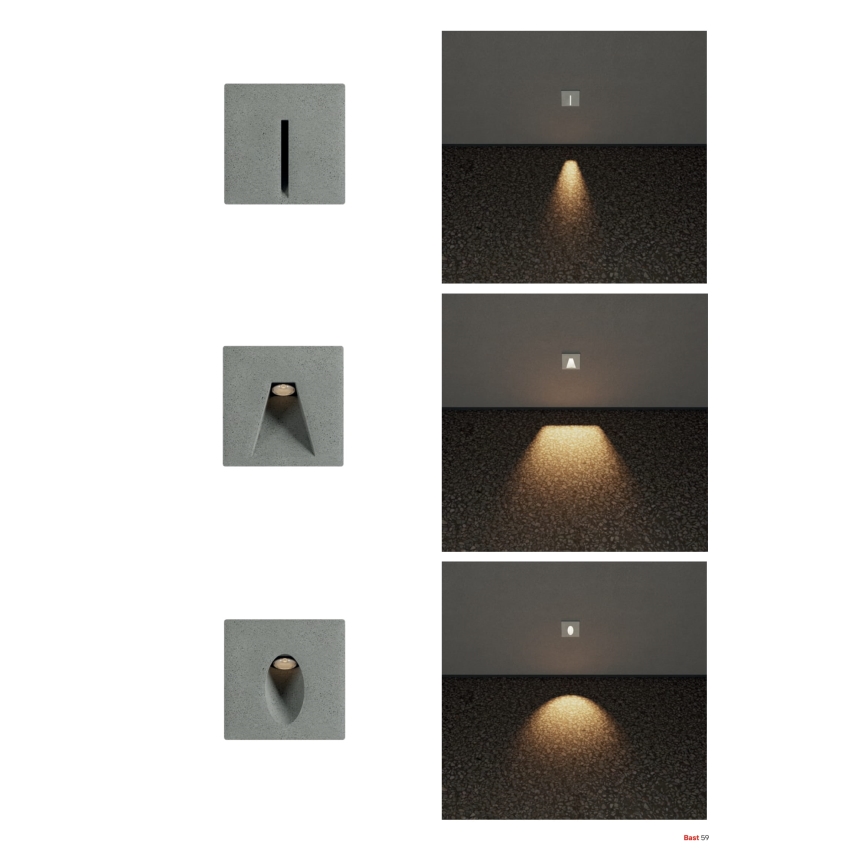 Redo 91199 - LED Zunanja orientacijska svetilka BAST LED/2,5W/230V 3000K CRI 90 IP65 siva