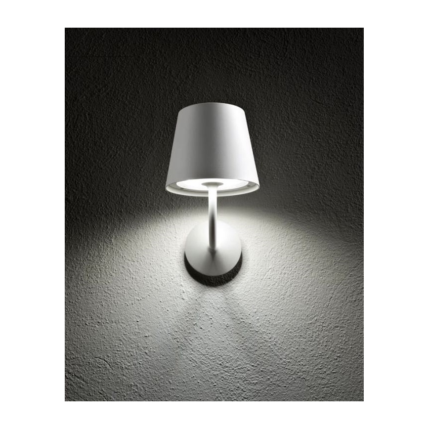 Redo 9124 - LED Zunanja stenska svetilka GIORGIO LED/7W/230V IP65 bela