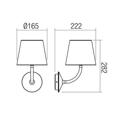 Redo 9124 - LED Zunanja stenska svetilka GIORGIO LED/7W/230V IP65 bela