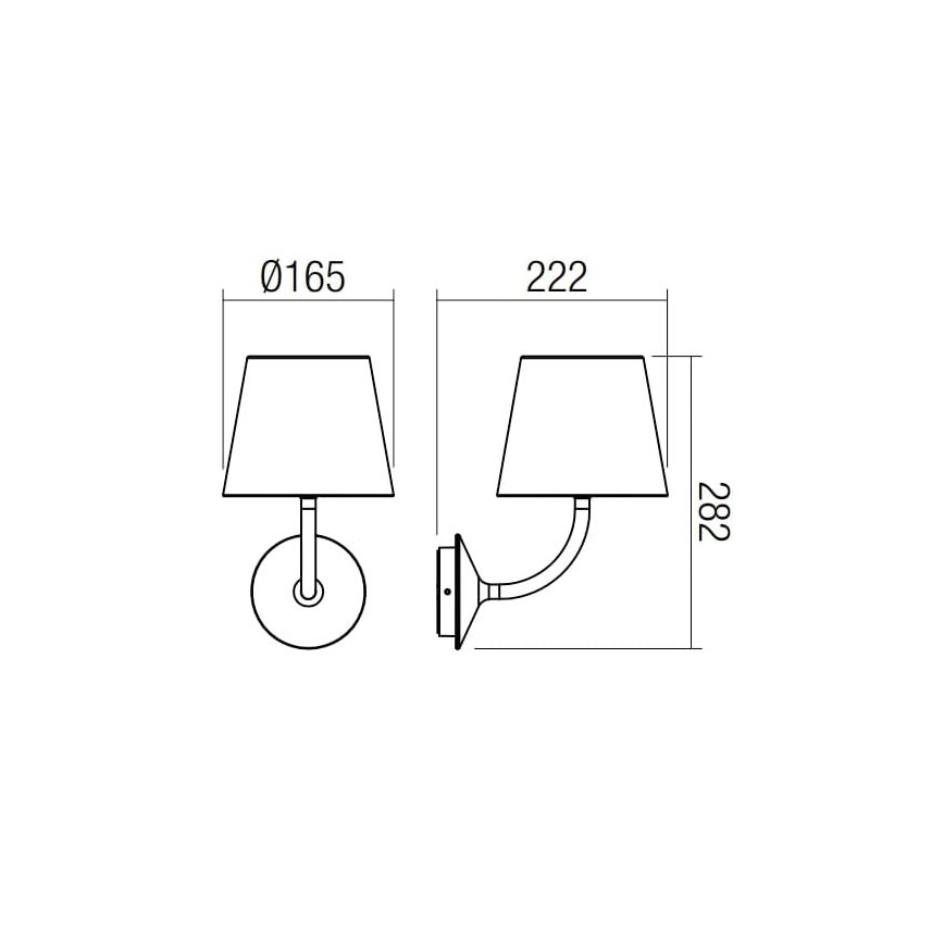 Redo 9124 - LED Zunanja stenska svetilka GIORGIO LED/7W/230V IP65 bela