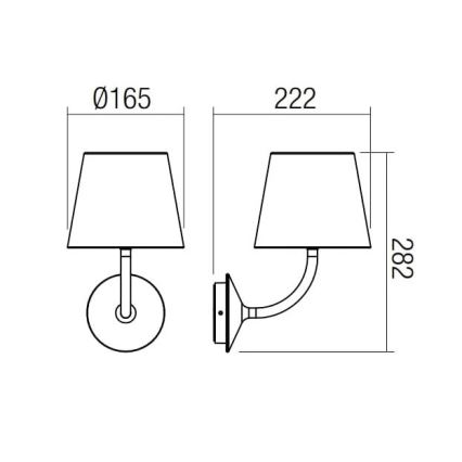 Redo 9125 - LED Zunanja stenska svetilka GIORGIO LED/7W/230V IP65 črna