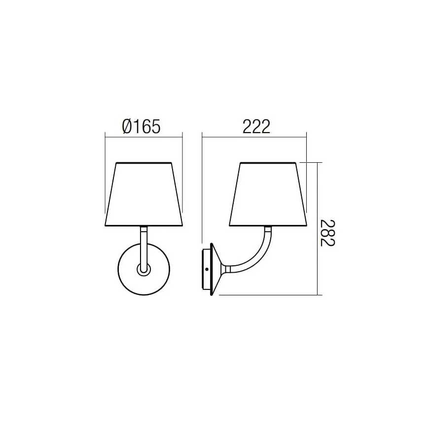 Redo 9125 - LED Zunanja stenska svetilka GIORGIO LED/7W/230V IP65 črna