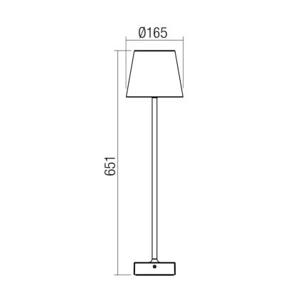 Redo 9126 - LED Zunanja svetilka GIORGIO LED/7W/230V IP65 bela