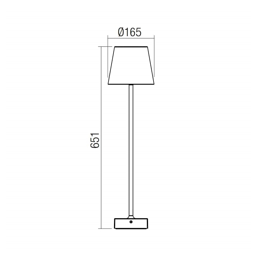 Redo 9127 - LED Zunanja svetilka GIORGIO LED/7W/230V IP65 črna