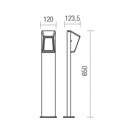 Redo 9168 - LED Zunanja svetilka ARGES LED/3W/230V IP54 rjava