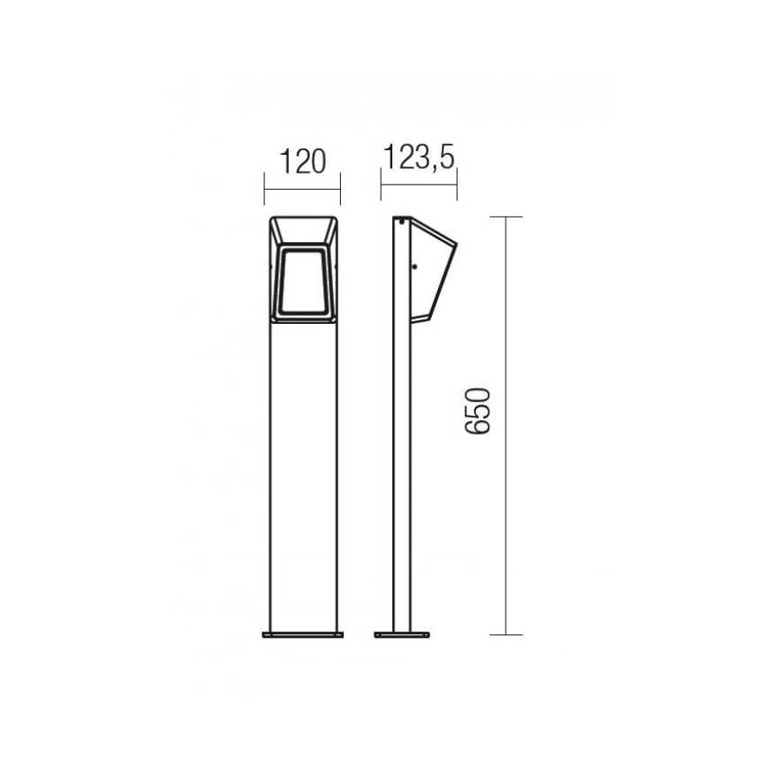 Redo 9168 - LED Zunanja svetilka ARGES LED/3W/230V IP54 rjava