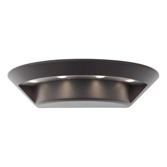 Redo 9407 - LED Zunanja stenska svetilka PLATE 4xLED/3W/230V 4100K IP54 antracit