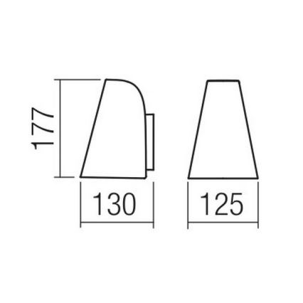 Redo 9529 - Stenska svetilka ALVAR 1xGU10/35W/230V IP44