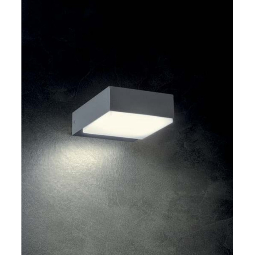 Redo 9560 - LED Zunanja stenska svetilka CUBE LED/7W/230V 3000K IP54 antracit