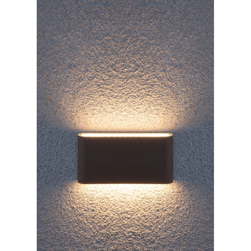 Redo 9623 - LED Zunanja stenska svetilka POCKET 2xLED/6W/230V IP54 antracit