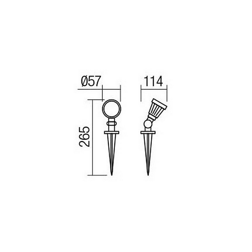 Redo 9998 - LED Zunanja svetilka TIM LED/5W/230V 4000K IP65