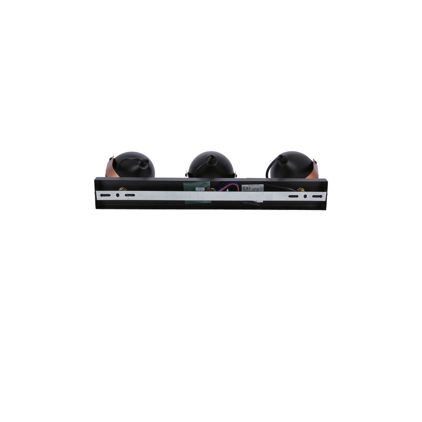 Reflektor ANICA 3xE14/40W/230V črna/baker