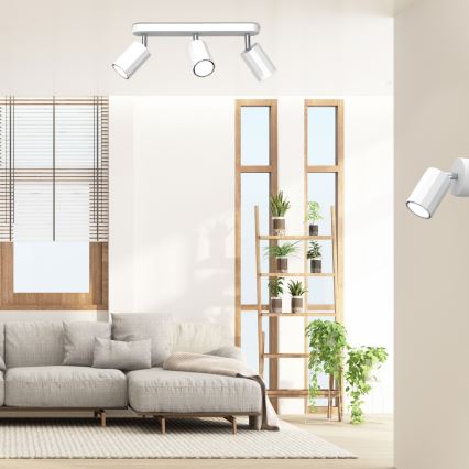 Reflektor BELLO 3xGU10/8W/230V bela