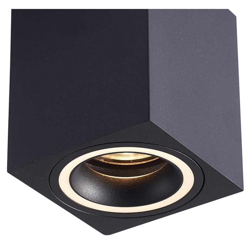 Reflektor BIMA 1xGU10/25W/230V kvadrat črna