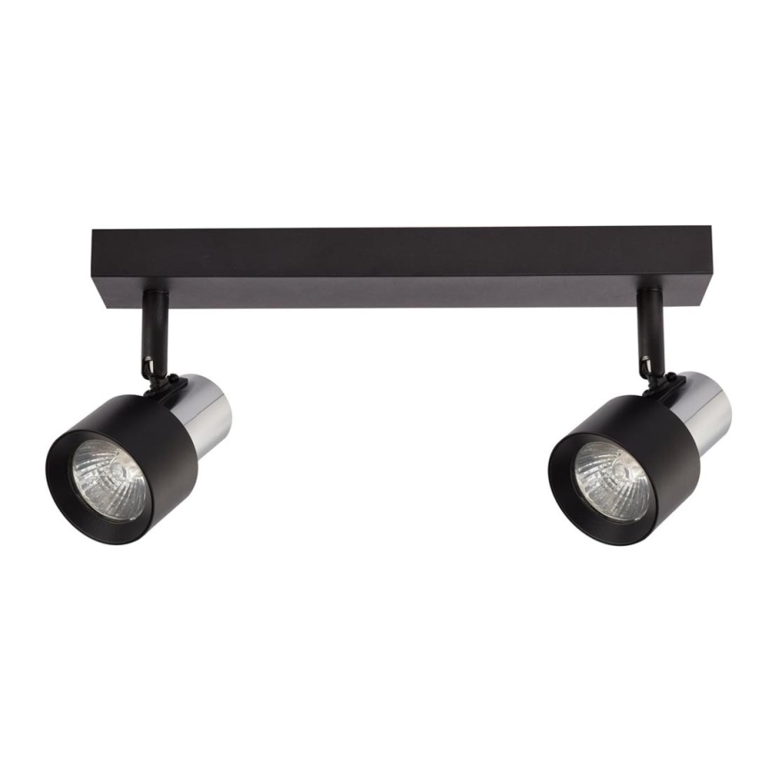 Reflektor CINO 2xGU10/8W/230V črna