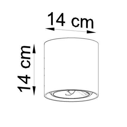 Reflektor CULLO 1xGU10/ES111/40W/230V