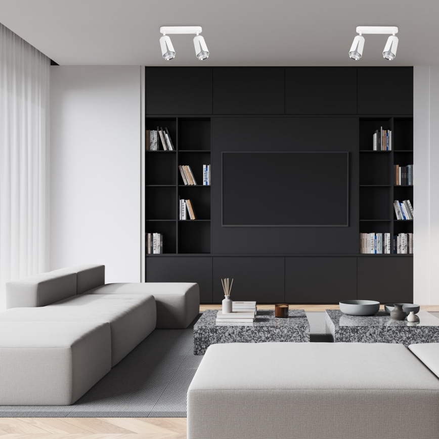 Reflektor CVETLICA 2xGU10/8W/230V bela