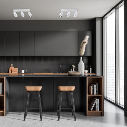 Reflektor CVETLICA 3xGU10/8W/230V bela