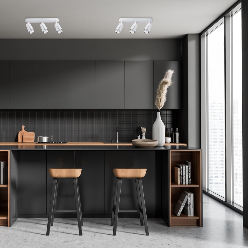 Reflektor CVETLICA 3xGU10/8W/230V bela