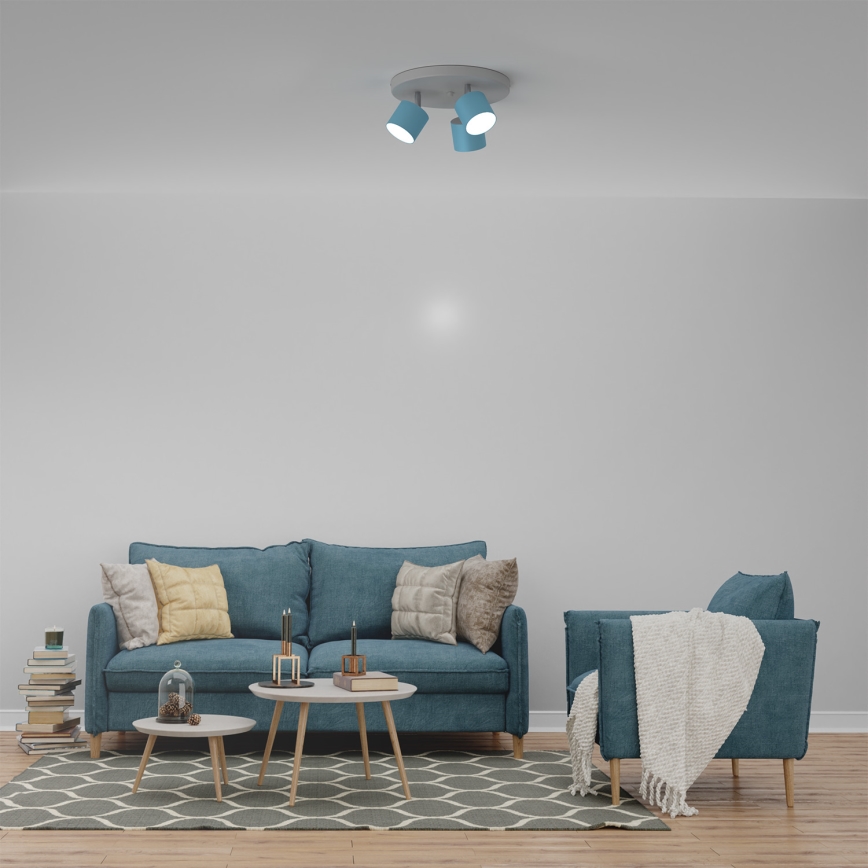 Reflektor DIXIE 3xGX53/11W/230V moder