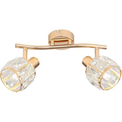 Reflektor DUBAI 2xE14/40W/230V Rosegold